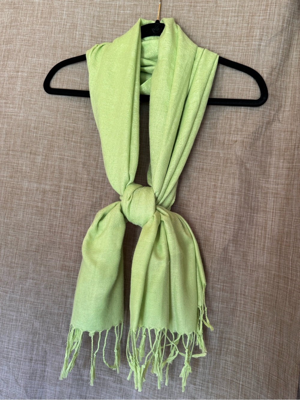 Light Green Women's Fringe Scarf - Versatile Accessory